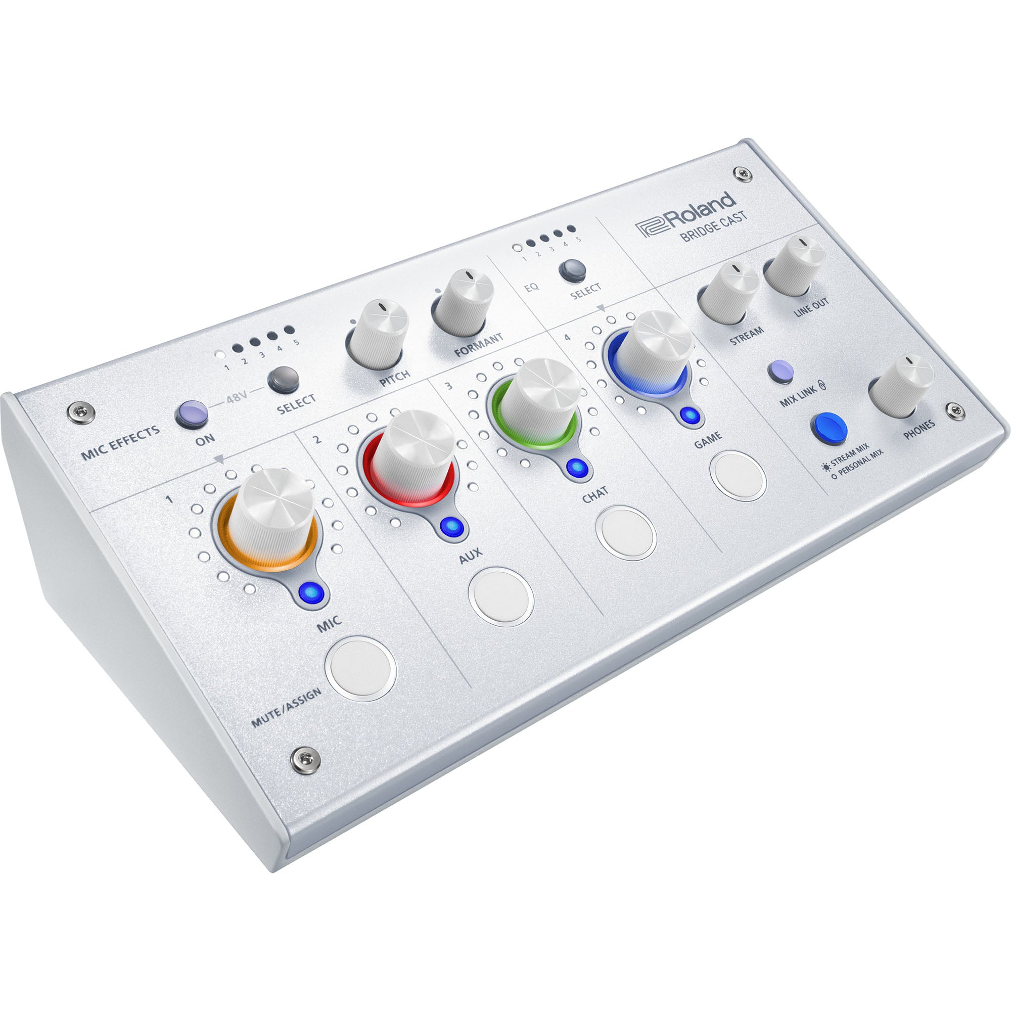 ROLAND BRIDGECAST-WH Dual Bus Gaming Mixer