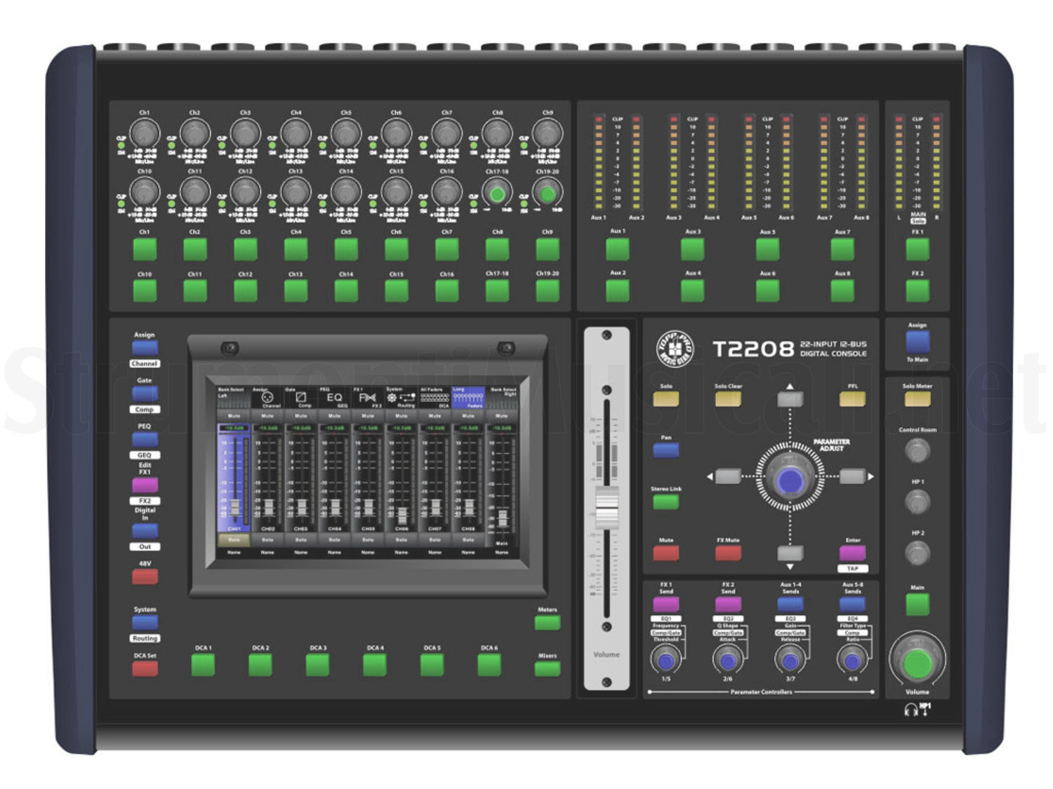 Topp Pro T2208 Mixer Digitale Usb