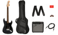 Squier Pack Affinity Staratocaster Charcoal Frost Metallic e Frontman 15G