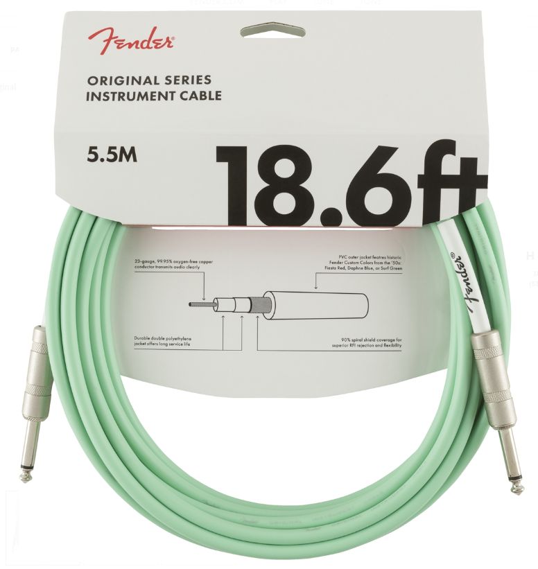Fender Original Series Cavo 5,5 Mt Surf Green