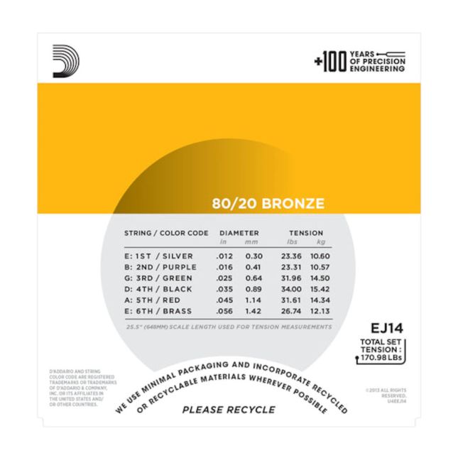 D'Addario Ej14 Bluegrass .012-.056