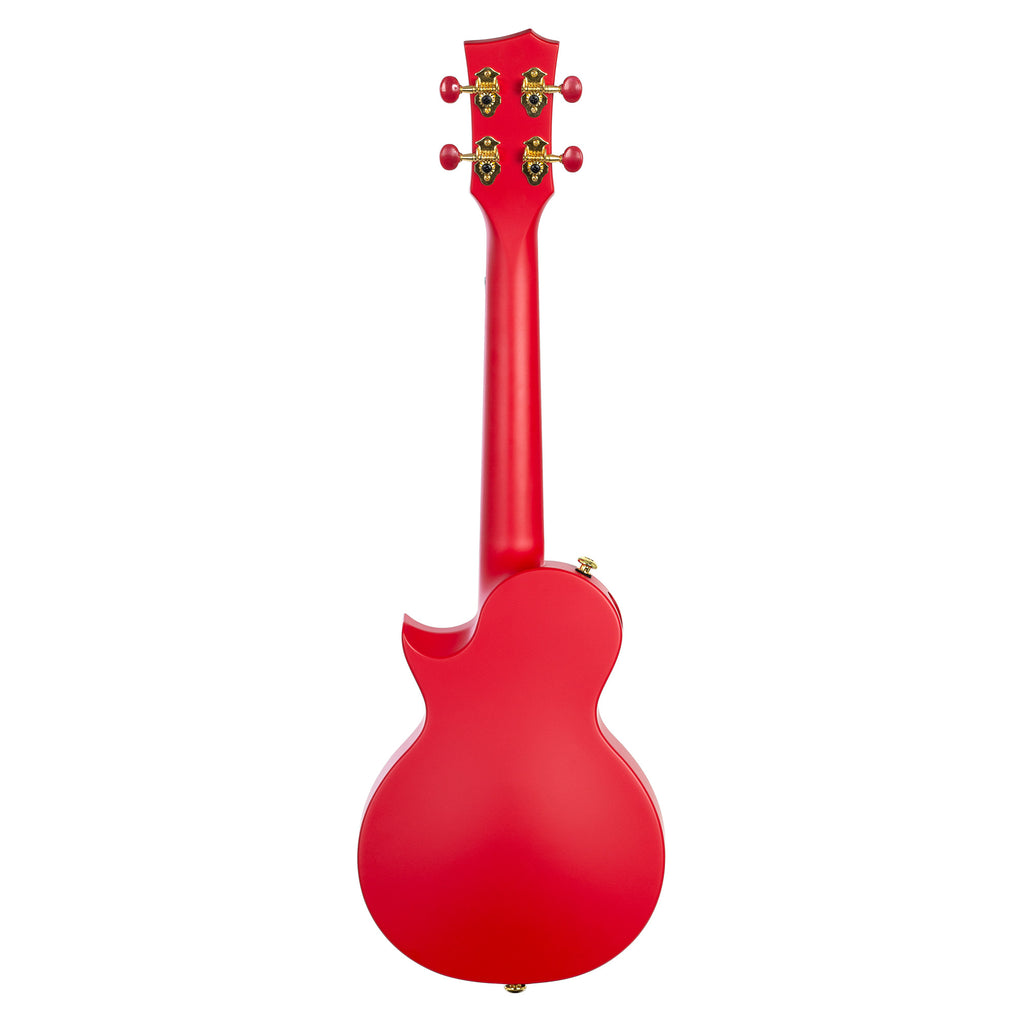 Cascha Ukulele Concerto in Carbonio Pack Red con Borsa Tracolla e Plettri