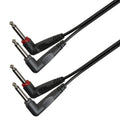Soundsation Cavo adattatore 2x6.3mm Jack angolato maschio MONO