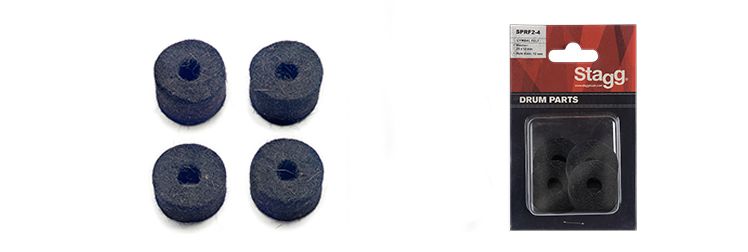 Stagg Sprf2   4 Feltrini Piatti 25x12mm
