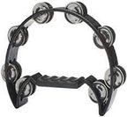 Stagg Half Moon Tambourine Black 16 Jingles