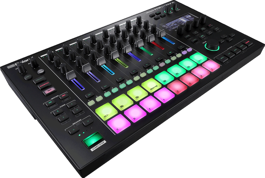 Roland Mc707 Groove Box Sequencer / Sampler 8 Tracce Con 80 Drum Kit