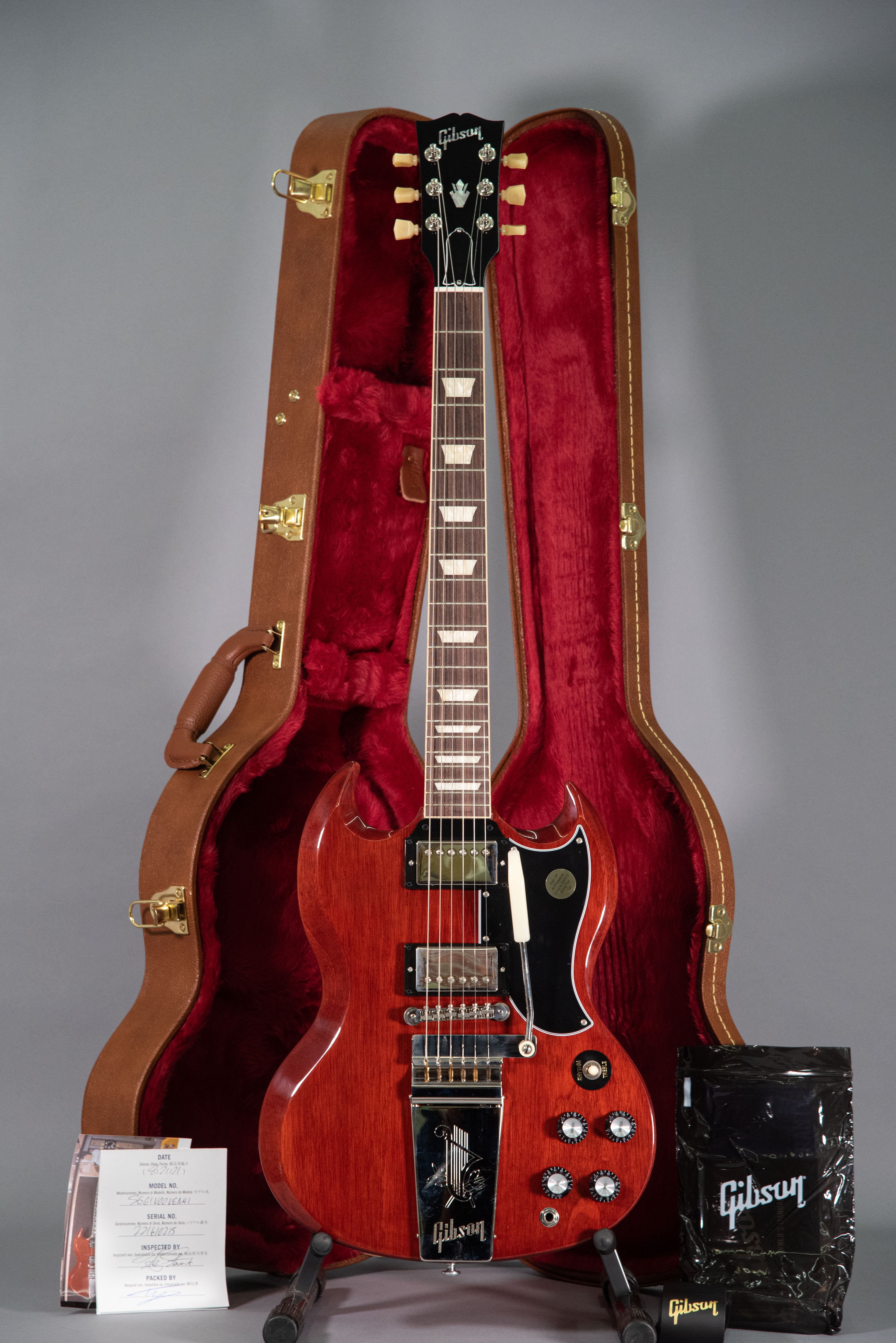 Gibson Sg Standard '61 Maestro Vibrola Vintage Cherry
