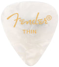 Fender Plettri 351 White Moto Thin Pack 12 Pz