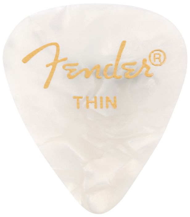 Fender Plettri 351 White Moto Thin Pack 12 Pz
