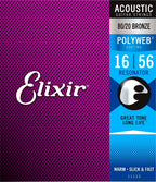 Elixir 11125 Polyweb 80/20 Bronze Muta Per Chitarra Acustica16-56