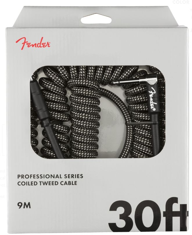 Fender Cavo Professional Grey Tweed 9Mt Dritto - Pipa