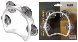 Stagg Mini-Tamburello 1/2 Luna Bianco