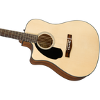 Fender Cd60sce Dread Lh Natural Wn Chitarra Acustica Mancina
