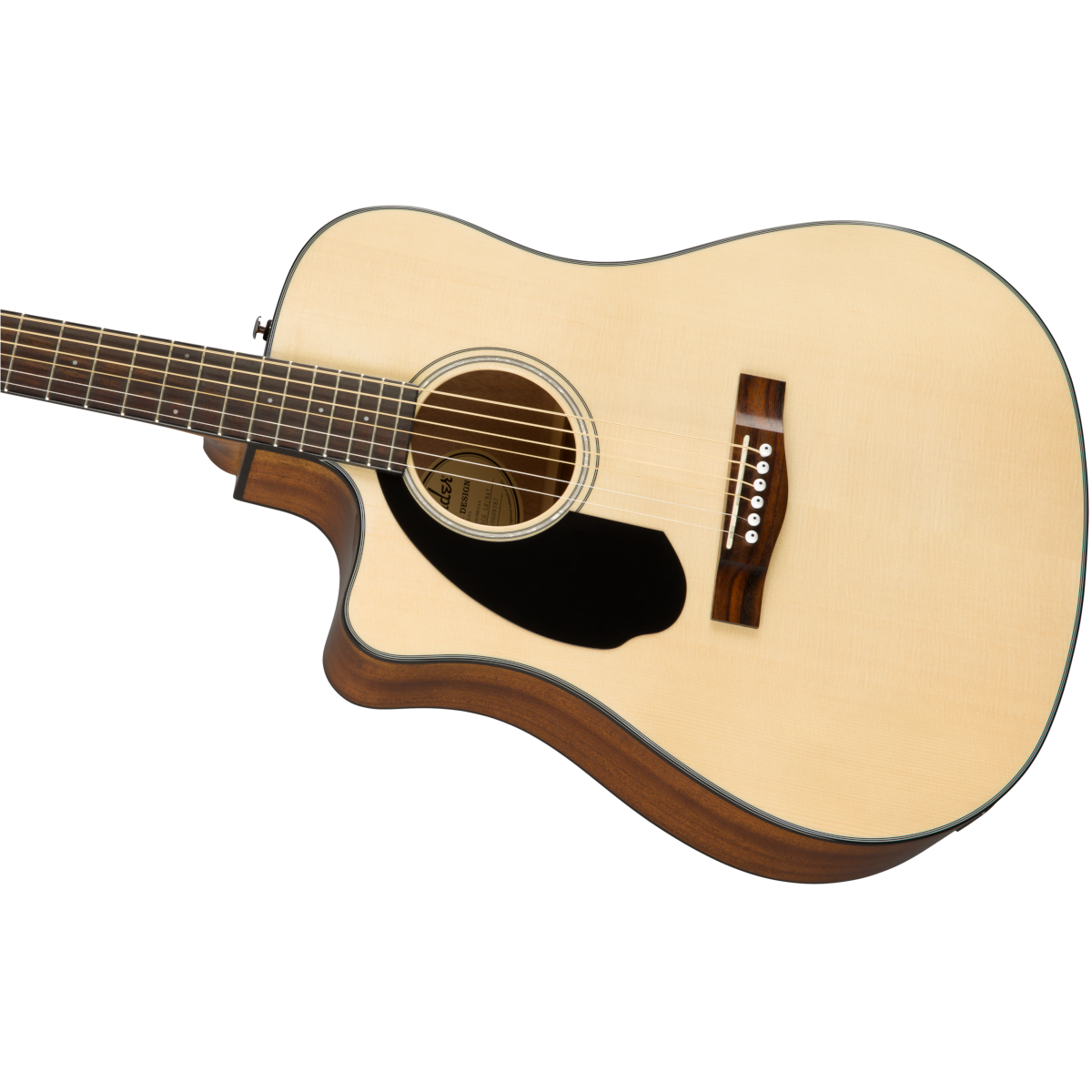 Fender Cd60sce Dread Lh Natural Wn Chitarra Acustica Mancina
