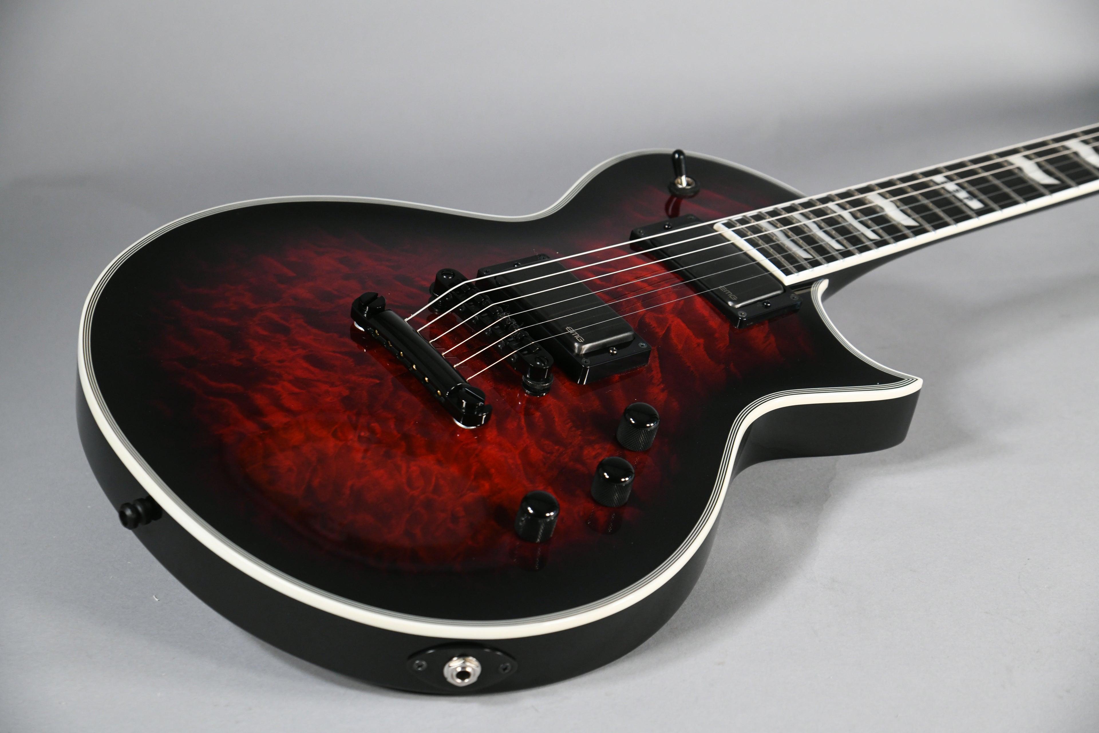 ESP EII Eclipse See Thru Black Cherry Burst with Case