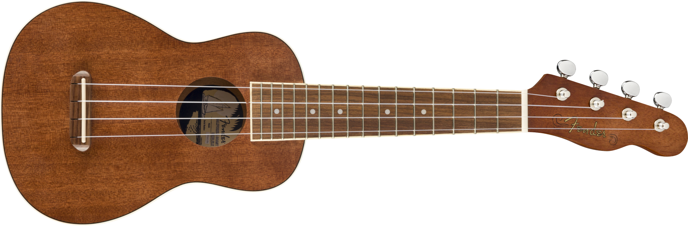 Fender Seaside Soprano Ukulele Natural Pack