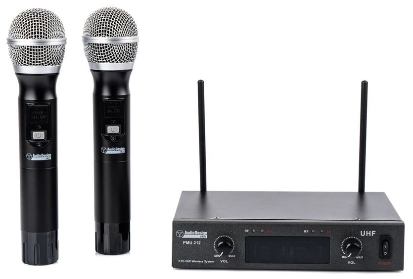 Audiodesign Pmu212 Dual Handheld Wireless System