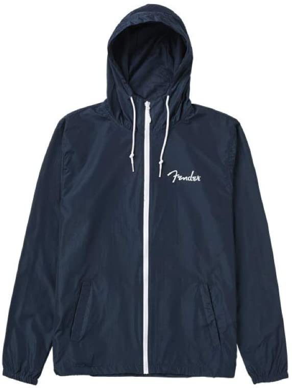 Fender Spaghetti Logo Giacca a Vento Navy XX-Large