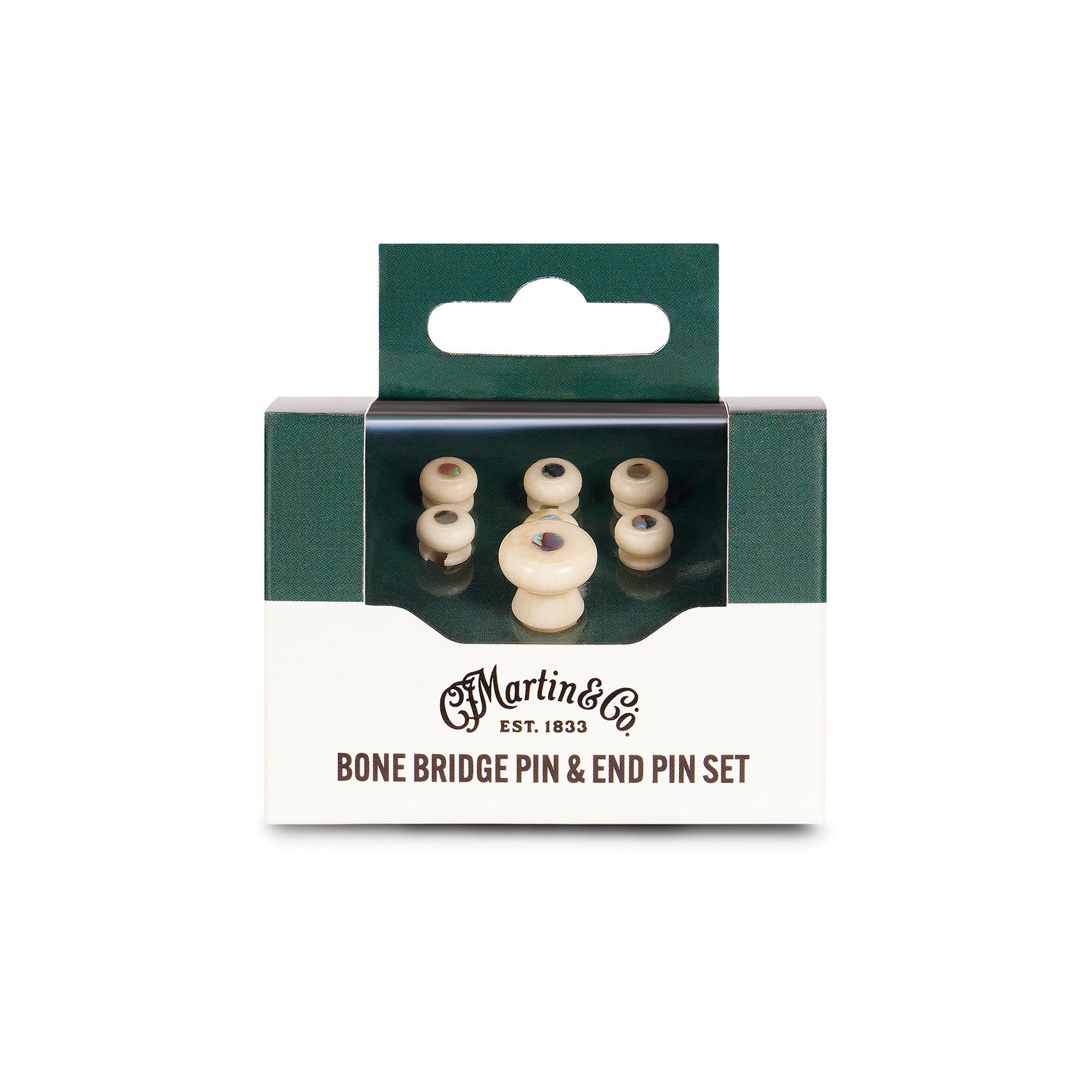 C.F. Martin & Co. 18APP0026 Bone Bridge Pins Paua Inlay