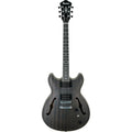 Ibanez As53Tkf Chitarra Semiacustica Transparent Black Flat