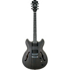 Ibanez As53Tkf Chitarra Semiacustica Transparent Black Flat