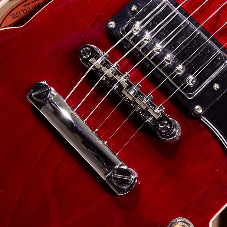 Tokai 335 Style  Flame See Through Red