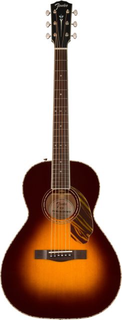 Fender Paramount PS220E Parlor 3 Tone Vitage Sunburst con Case