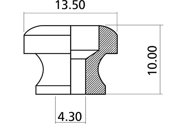 Yellow Parts Bottone Tracolla Dorato Set 2Pz EZ1399G