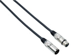 Bespeco Cavo Microfonico Schermato Bilanciato con 2 Cannon Xlr M F Mt 9 Nero