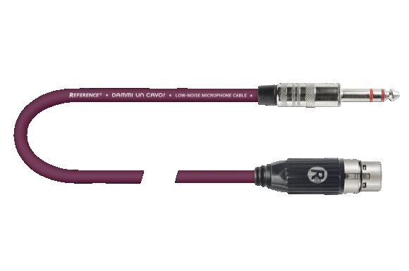Reference Dammi Un Cavo per Microfono XLR F JTRS 1,25 Mt. Burgundy