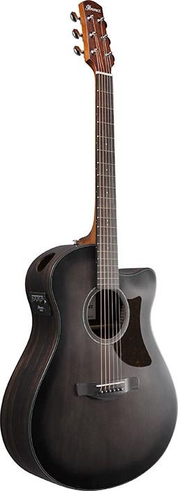 Ibanez AAM70CE Transparent Charcoal Burst Low Gloss Top