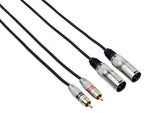 Bespeco Cavo due Connettori Maschi RCA e due Cannon Maschi Mt 5