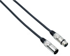 Bespeco Cavo Microfonico Schermato Bilanciato con 2 Cannon Xlr M F Mt 4,5 Nero