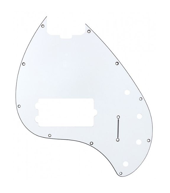 Musicman Sting Ray 5 H Battipenna White Black White
