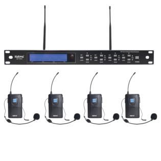 Karma SET8042LAV Kit 4 Radiomicrofono UHF Bodypack con Archetto