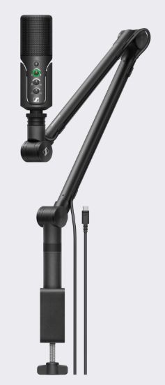 Sennheiser Microfono a Condensatore Usb con Supporto Snodato Set