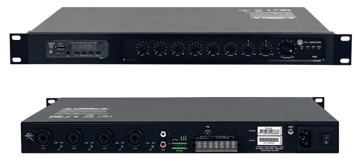 Topp Pro PAX-120 Amplificatore di Potenza