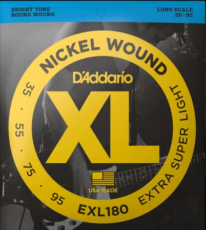 D'Addario EXL180 EX Super Light Strings 035-095