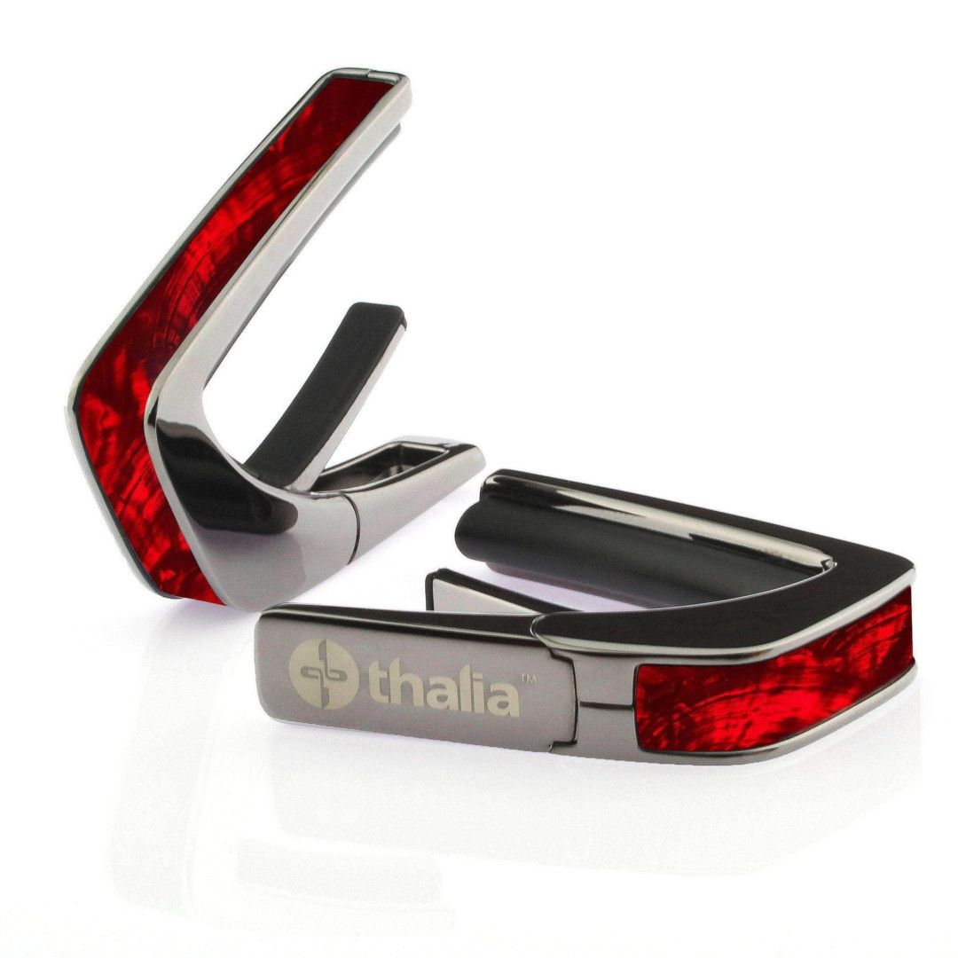 Thalia Capotasto Black Chrome Inserto Red Angel Wing