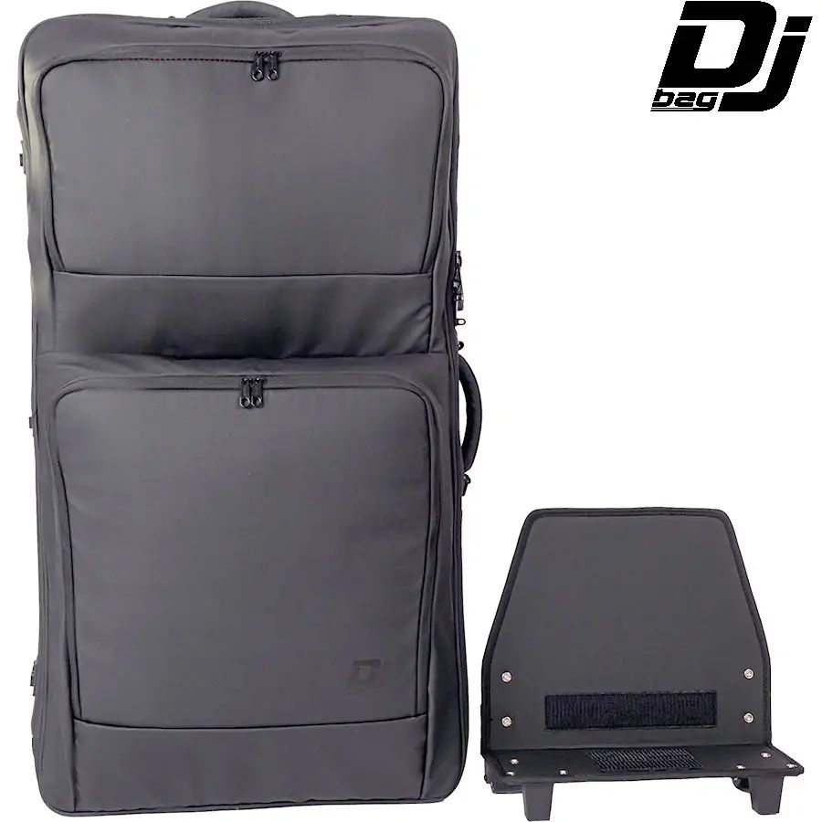 Walkasse Backpack Bag with Wheels for Extra Large 4 Chaneel DJ Controller