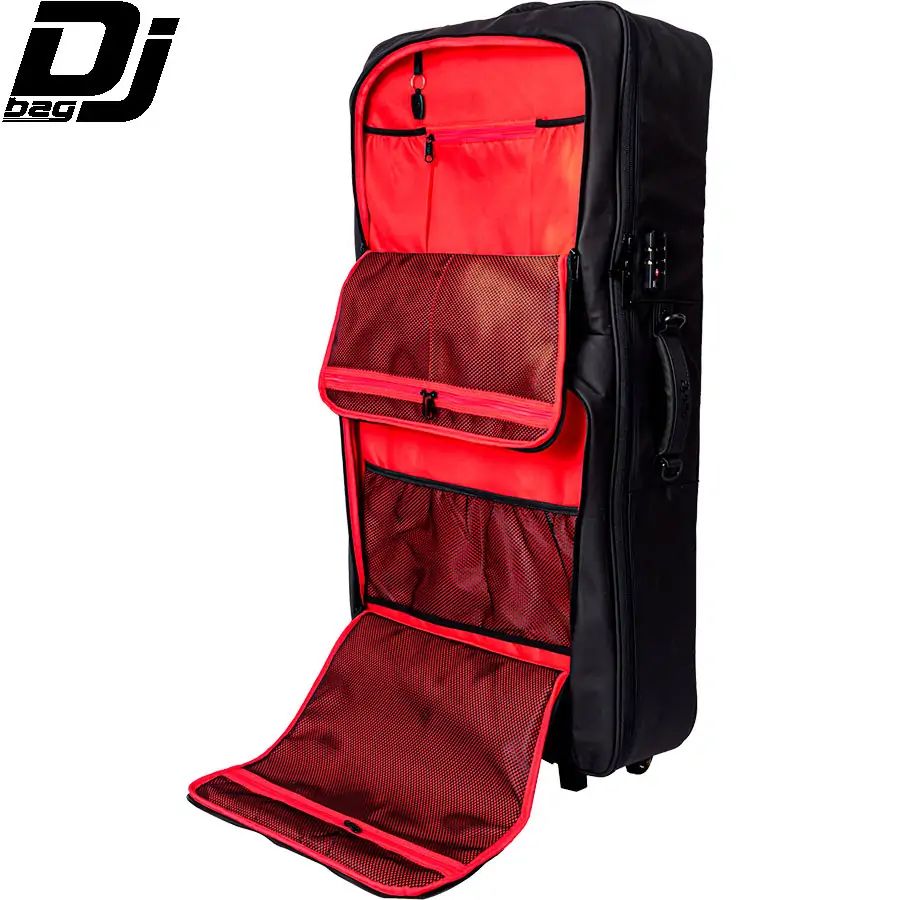 Walkasse Backpack Bag with Wheels for Extra Large 4 Chaneel DJ Controller