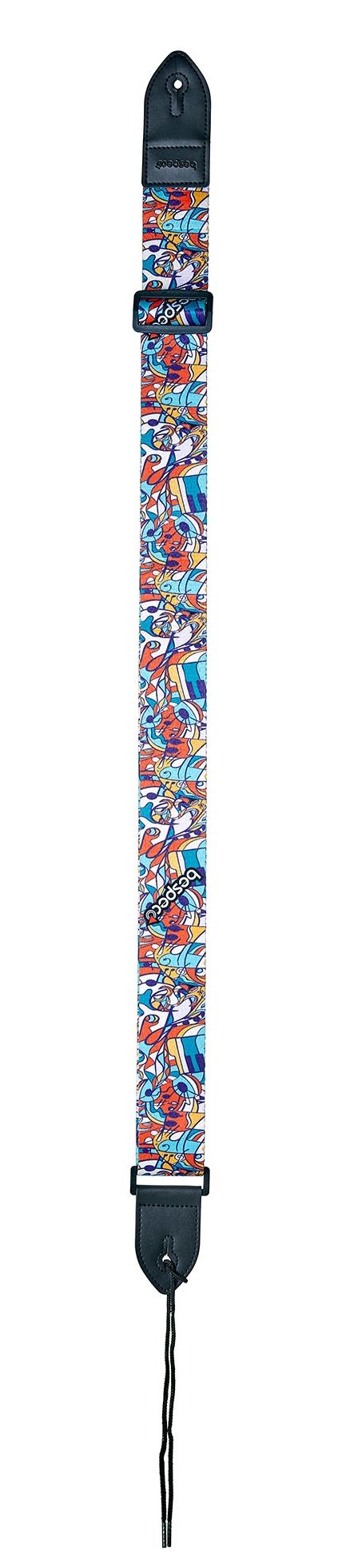 Bespeco Tracolla Professionale per Chitarra in Cotone Rinforzato Pattern Chiaro