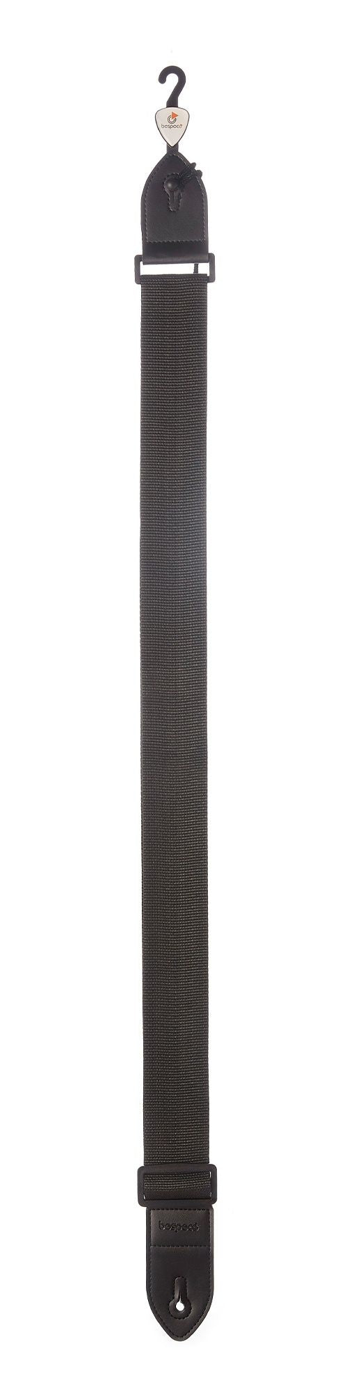 Bespeco Tracolla Professionale per Chitarra in Cotone Rinforzato Nera