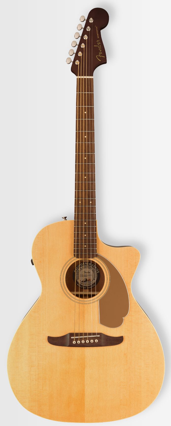 Fender Newporter Player Walnut Fingerboard Gold Pickguard Natural
