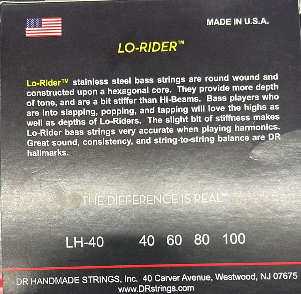 Dr Strings Lo-Rider Lite 40-100 String Set