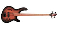 Cort Artisan Basso Fretless 4 Corde con Camere Tonali Satin Trans Black Burst