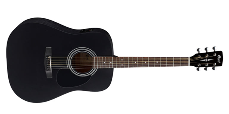 Cort Ad810e Chitarra Acustica Elettrificata Black con Borsa