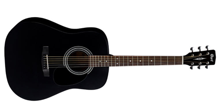 Cort Ad810 Acoustic Guitar Black with Gig Bag