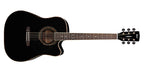 Cort Ad880Ce Black Nera con Borsa Chitarra Acustica