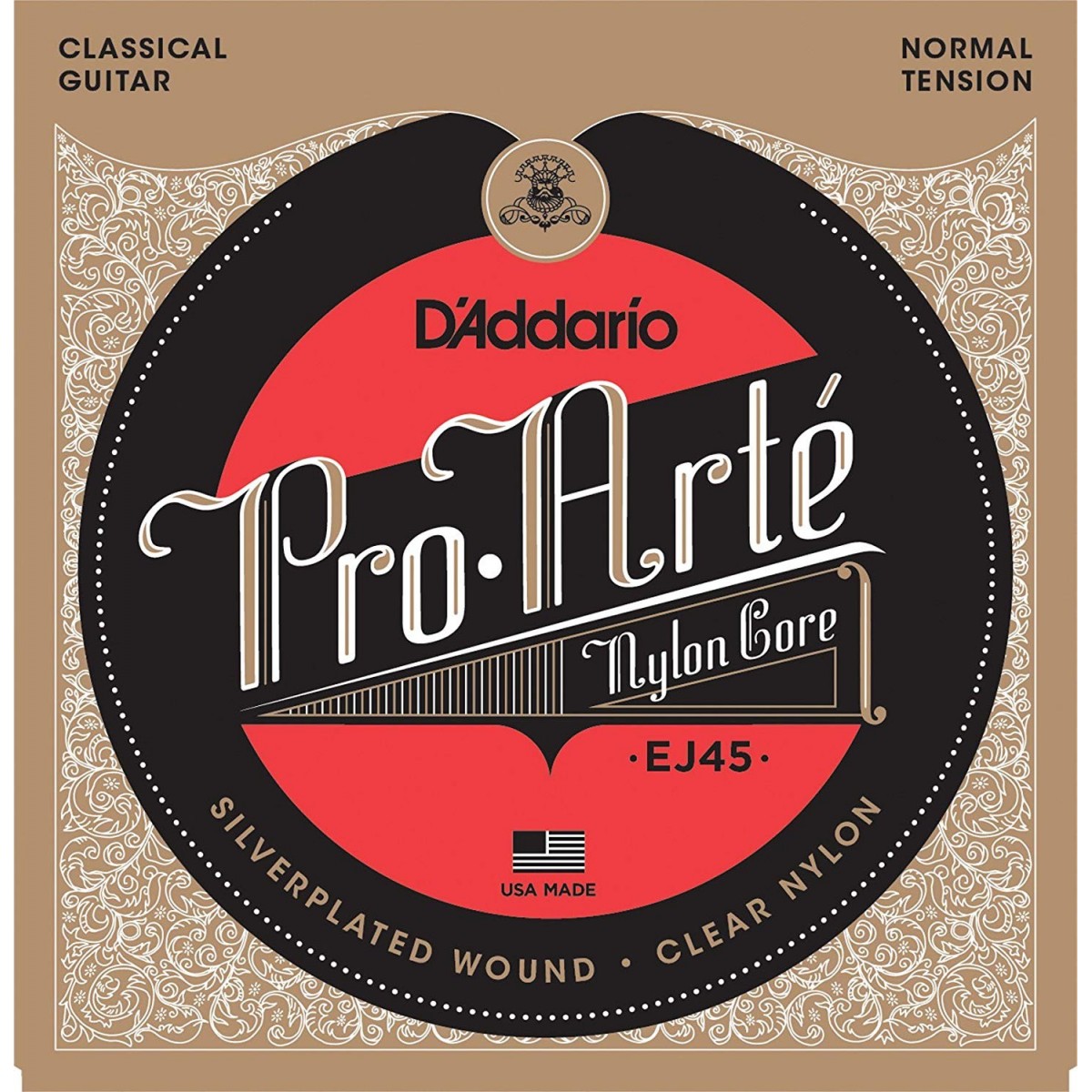 D'Addario Ej45 Pro-Arte 3-Pack Corde Nylon Normal Tension
